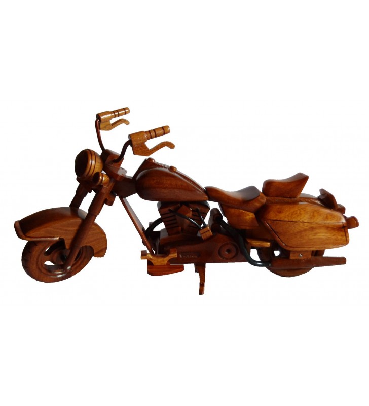 Harley Davidson Maquette  moto  en bois