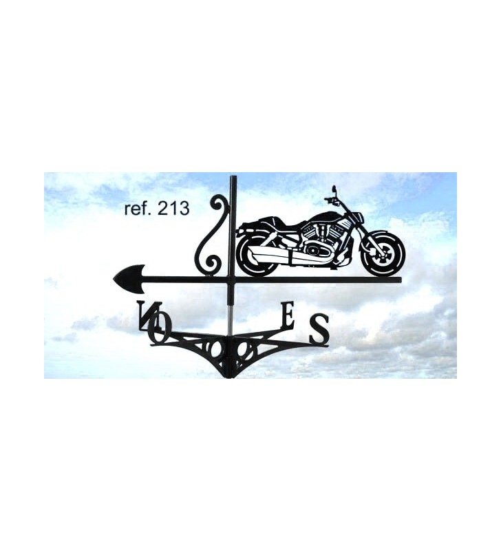 Girouette de toit Moto Harley V-ROD, en acier ou en inox