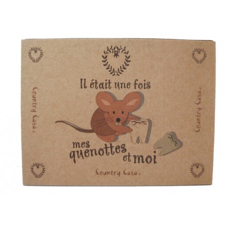 Boîte à Dents "Il était Une Fois Mes Quenottes Et Moi" - Cadeau Original Pour Enfant - Empreintes Argile