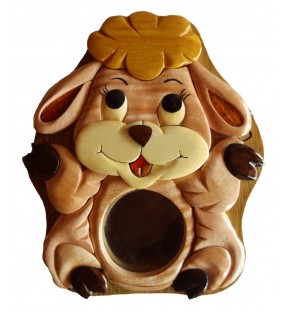 Tirelire puzzle originale en bois sans prénom, Mouton