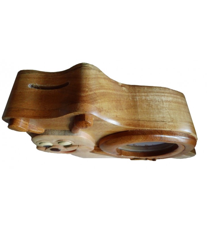Tirelire puzzle originale en bois, modèle Escargot