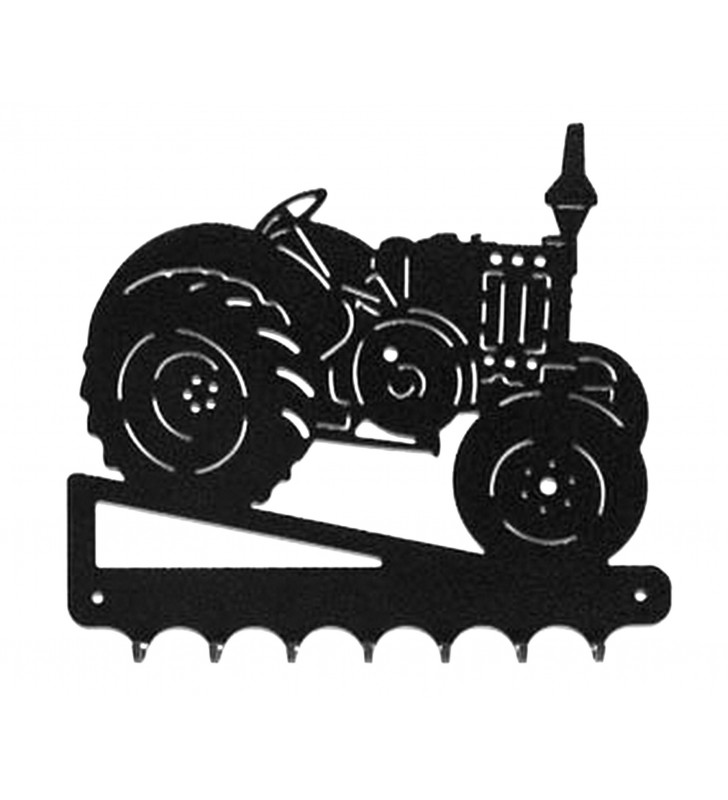 Accroche-clés, décor en métal, Tracteur Lanz Vue de droite