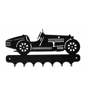 Accroche-clés, décor en métal, Bugatti type 35