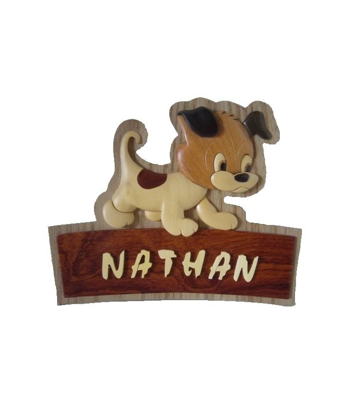 prenom en bois porte