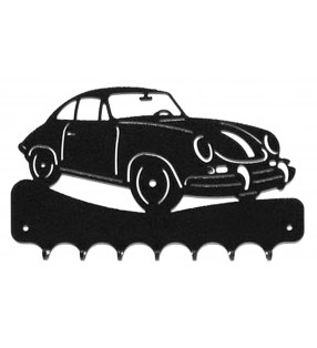 Accroche-clés, décor en métal, Porsche 356