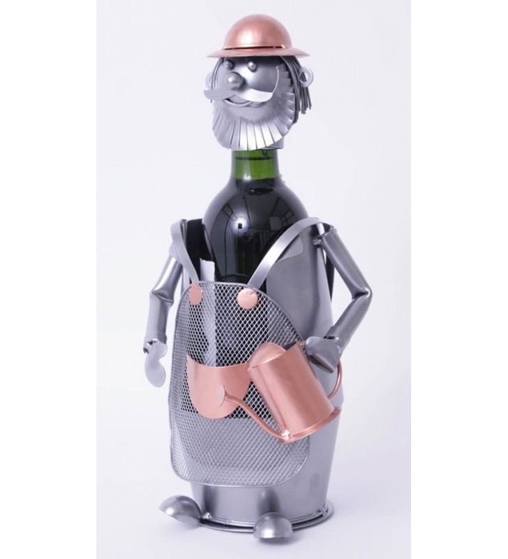 Portebouteille original en métal, modèle Jardinier, SOCADIS Collection