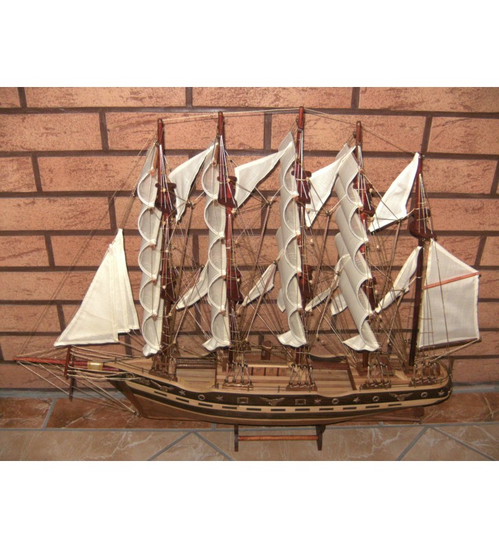 France II, maquette bateau en bois, déco pour collectionneurs