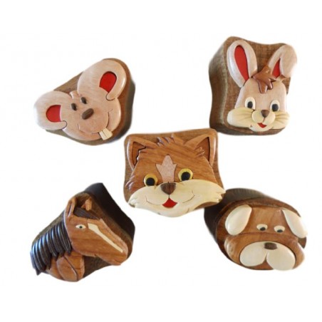 Boîte à Dents De Lait En Bois QOWIJEX - Diamètre 12,7 Cm, Hauteur 2,9 Cm - Rangement Souvenir Bébé, Cadeau Nouveau-Né