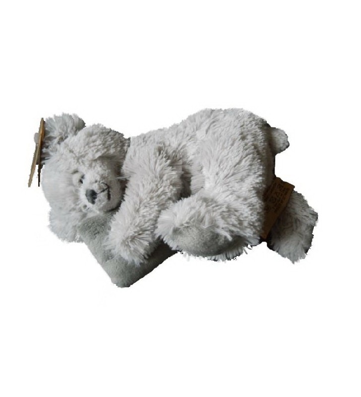 Peluche Louise Mansen, ourson dormeur Marvyn, Gris