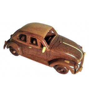 Maquette de voiture de collection Coccinelle VW en bois