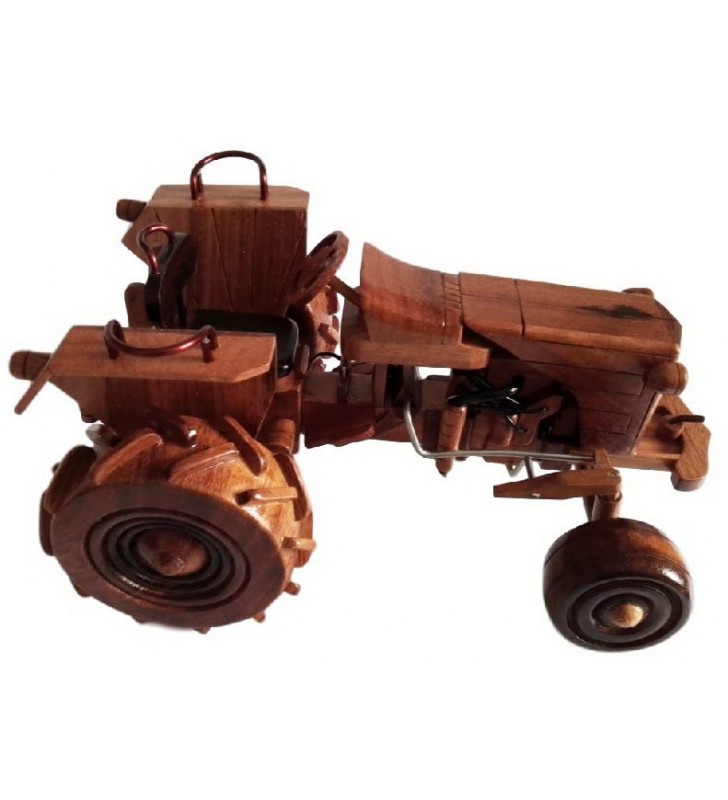 Maquette de tracteur en bois pour collectionneurs et/ou agriculteurs