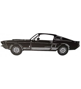 Enseigne en métal, Mustang GT500, pour décoration intérieure et extérieure