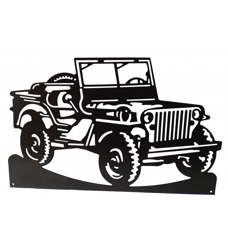 Enseigne en métal, Jeep, pour décoration intérieure et extérieure