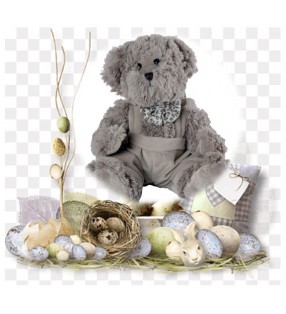 Cadeau de Pâques original, ours en peluche Louise Mansen