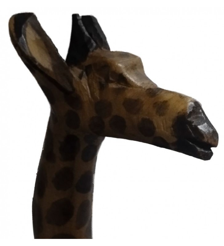 Girafe en bois pour déco africaine
