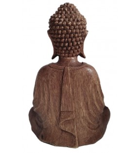 Statue de Bouddha en bois pour décoration zen